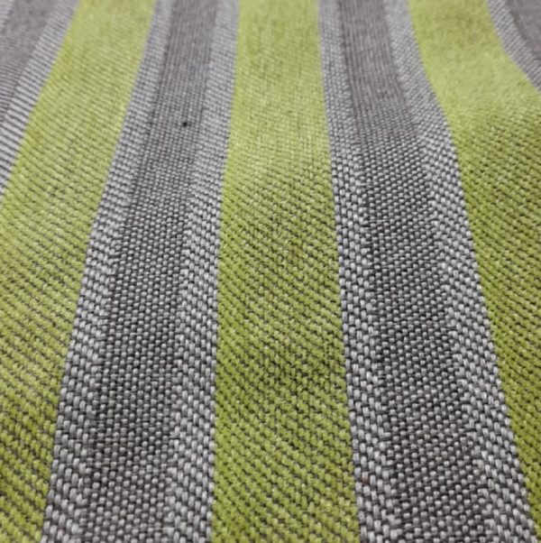 Tapiz rayas verde / gris
