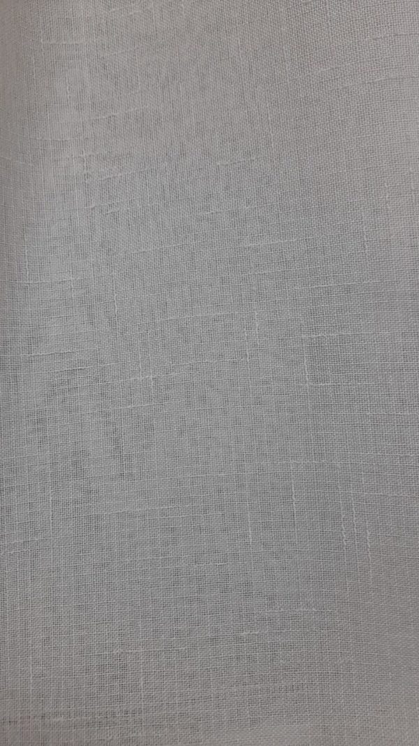 Set Cortinas Gasa Lino - Argolla 145x220 Blanca - Imagen 3